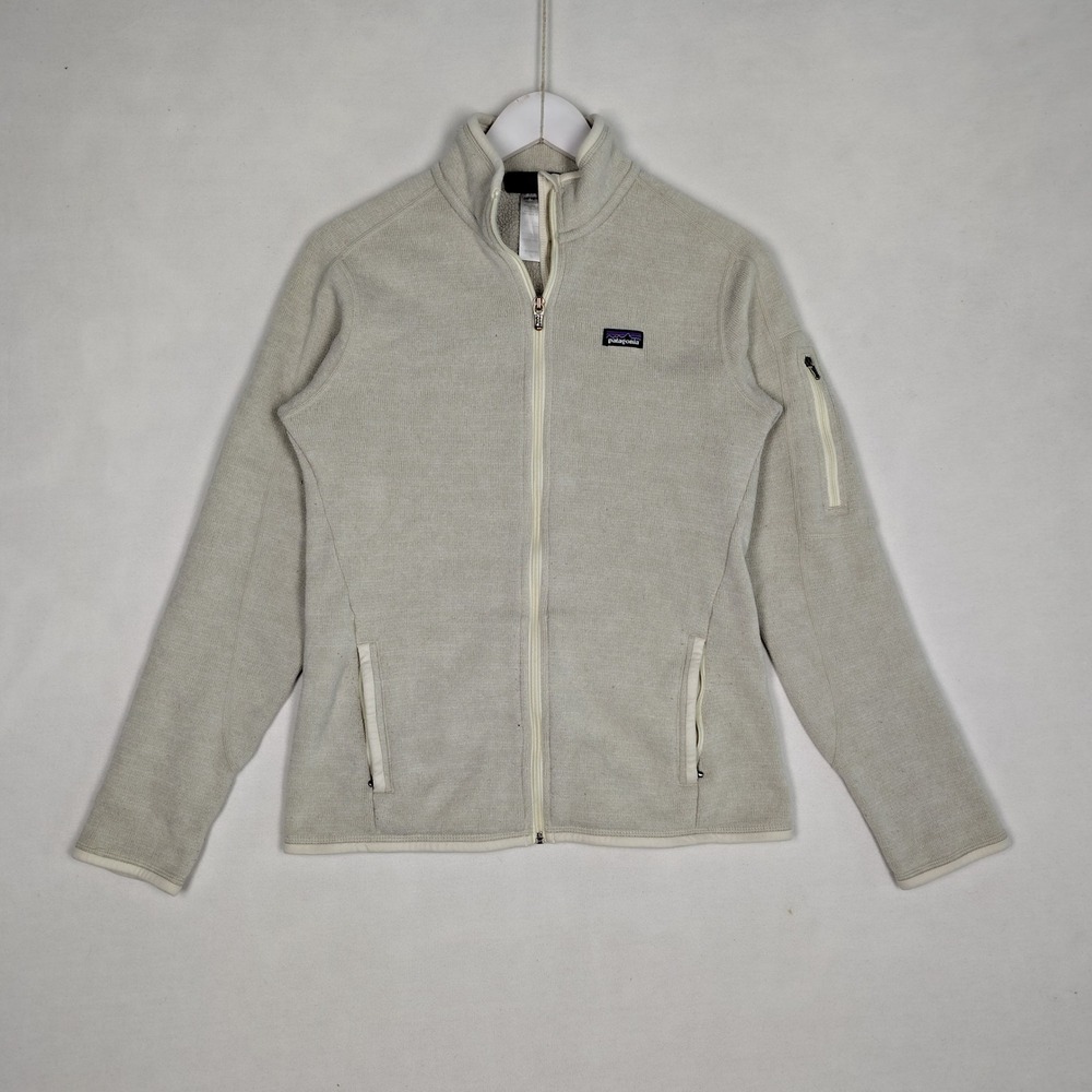 Patagonia Better Sweater Full Zip Jacket Womens Medium Oatmeal Beige Fleece
